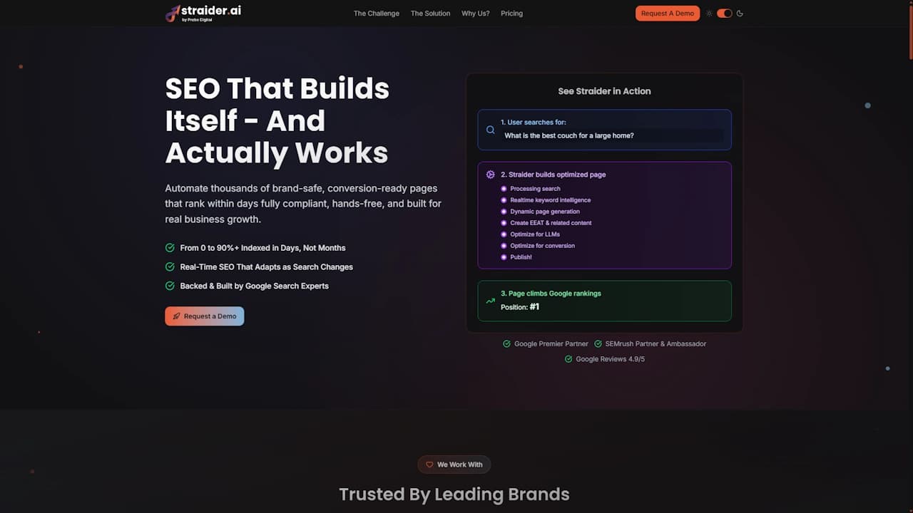 Straider.ai Screenshot